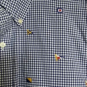 Polo Ralph Lauren Nautical Flag Dress Shirt Size L
